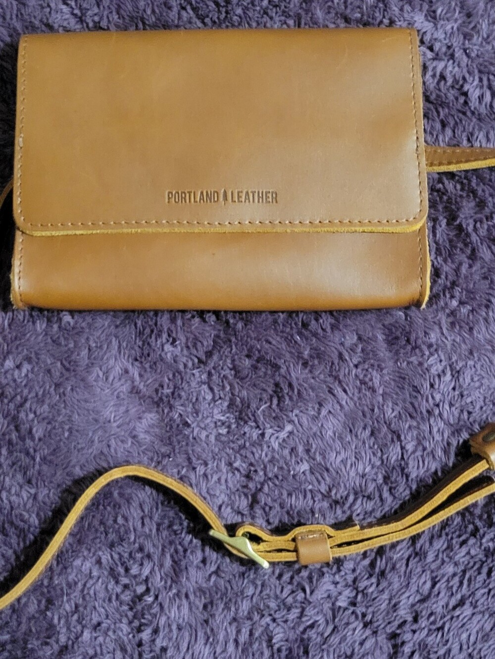 Portland Leather Goods Honey Color Belt Bag/Crossbody, BNNU.